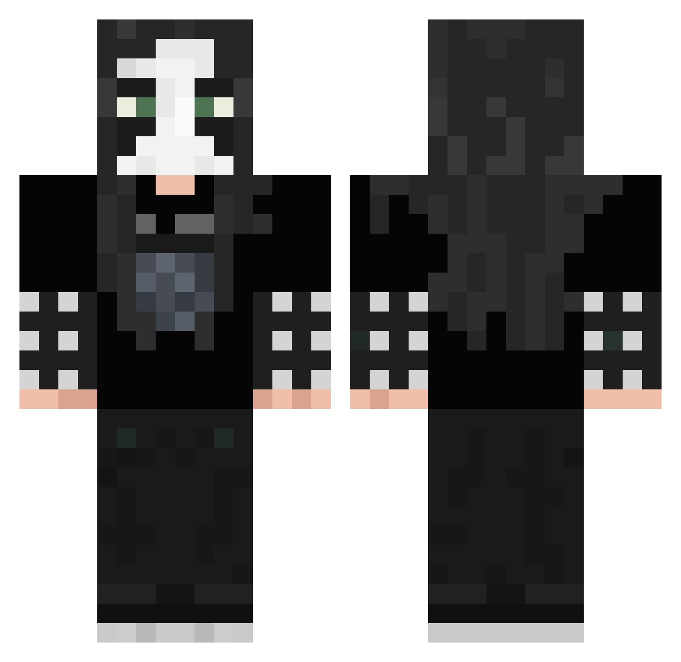 whoc4ress Minecraft skin, front and back view