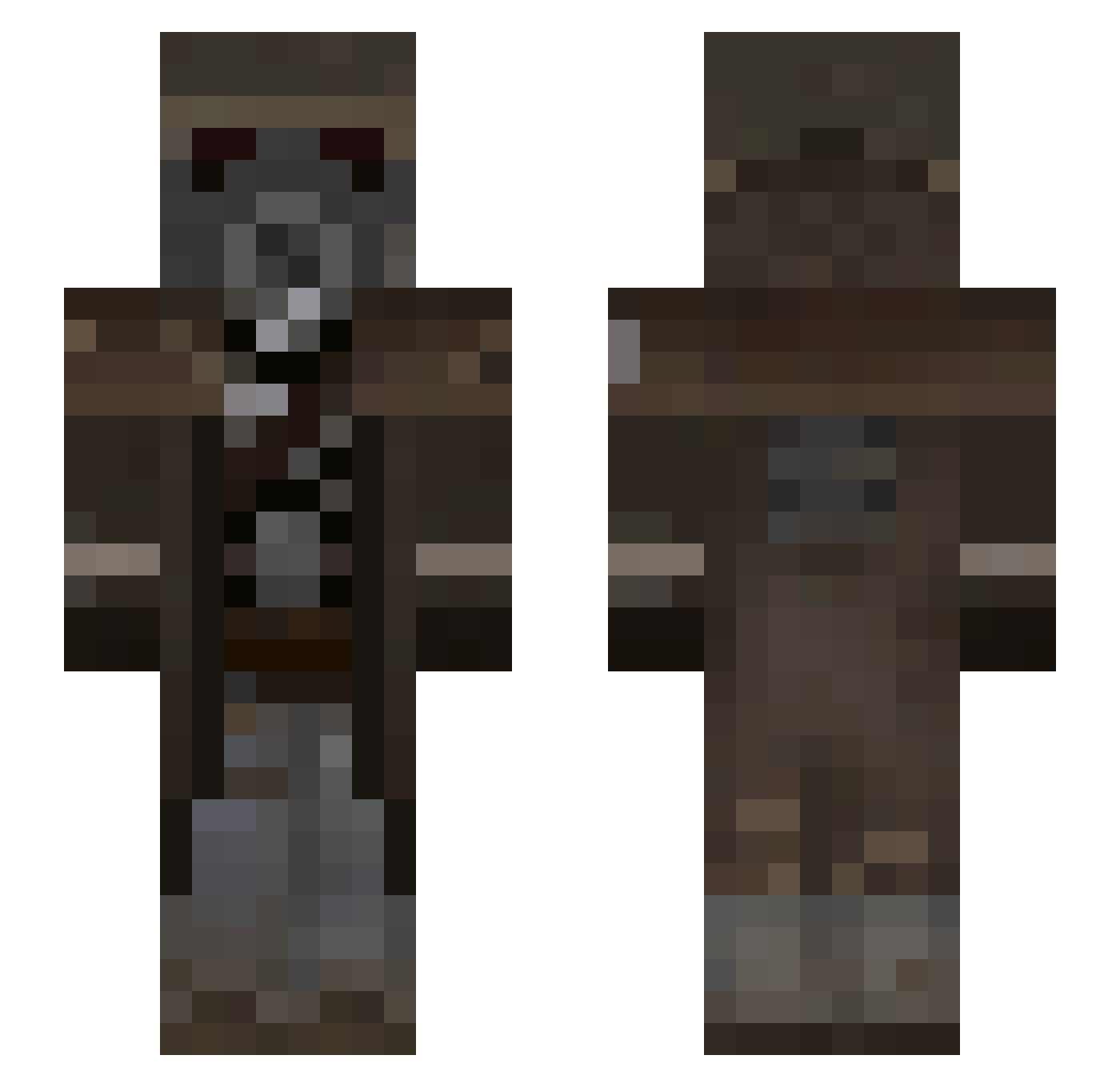 riverxy390 Minecraft skin, front and back view