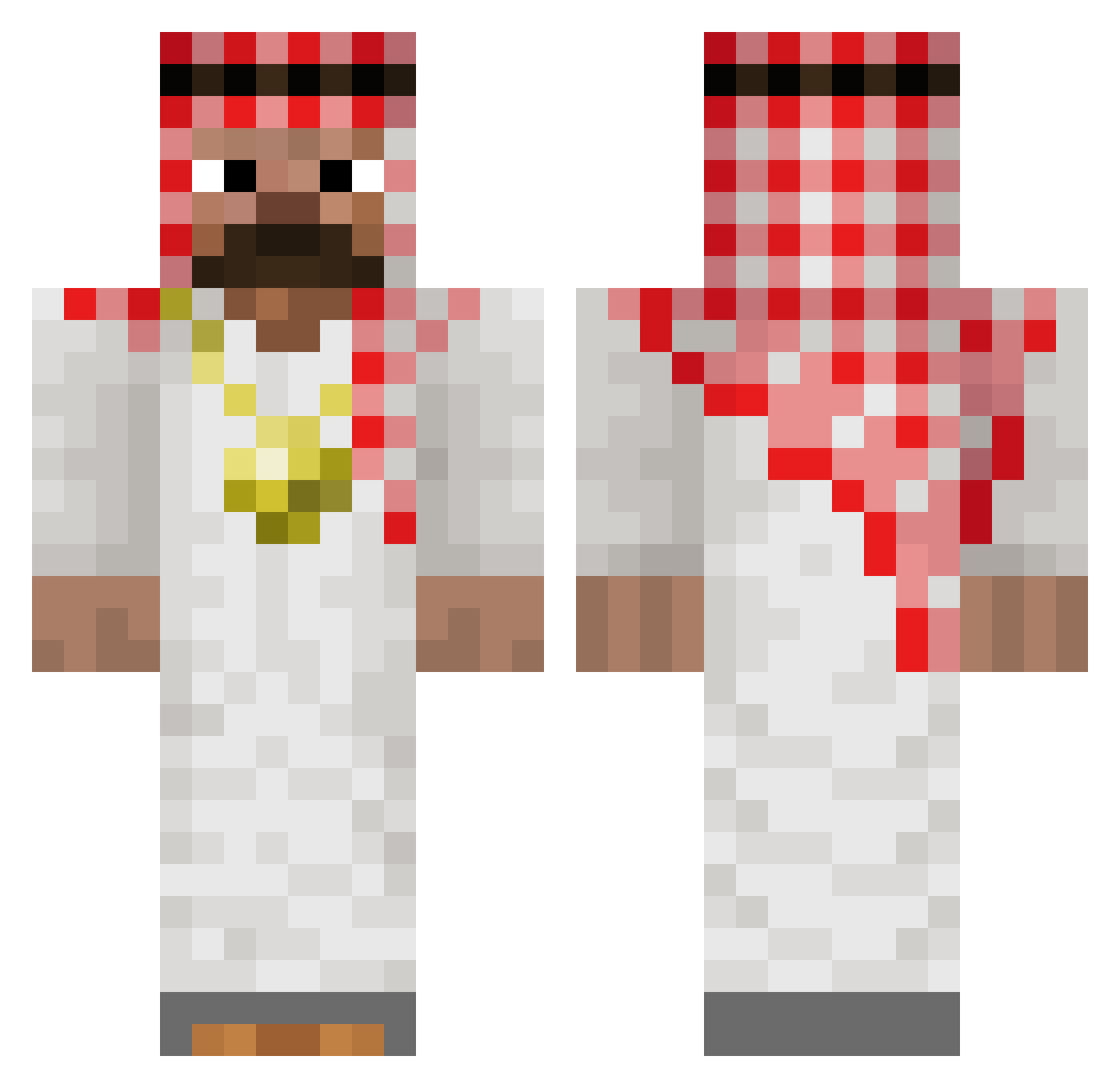 FDIXxShepARDxX Minecraft skin, front and back view