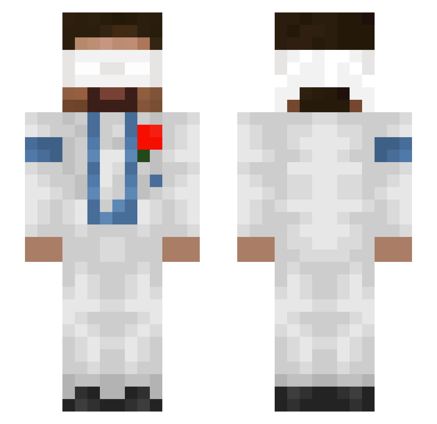VoidXGwen67 Minecraft skin, front and back view