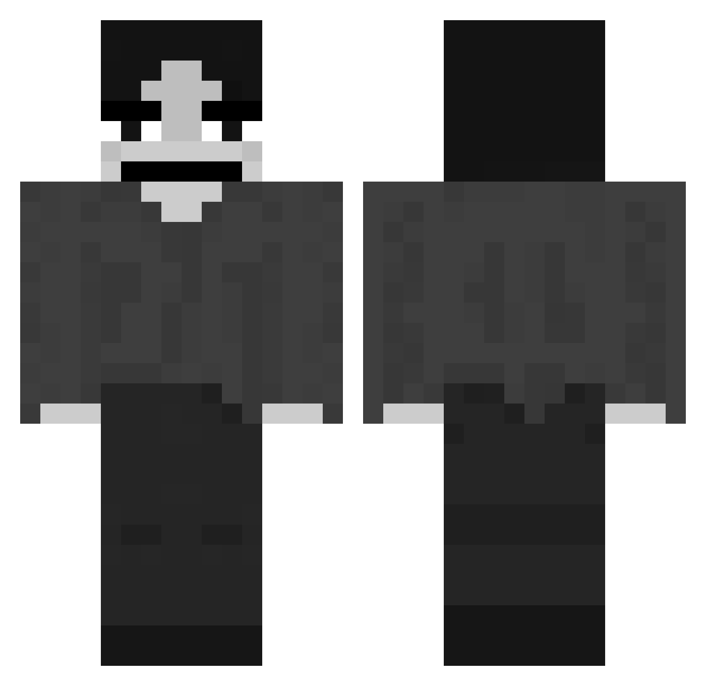 Lyszak04 Minecraft skin, front and back view