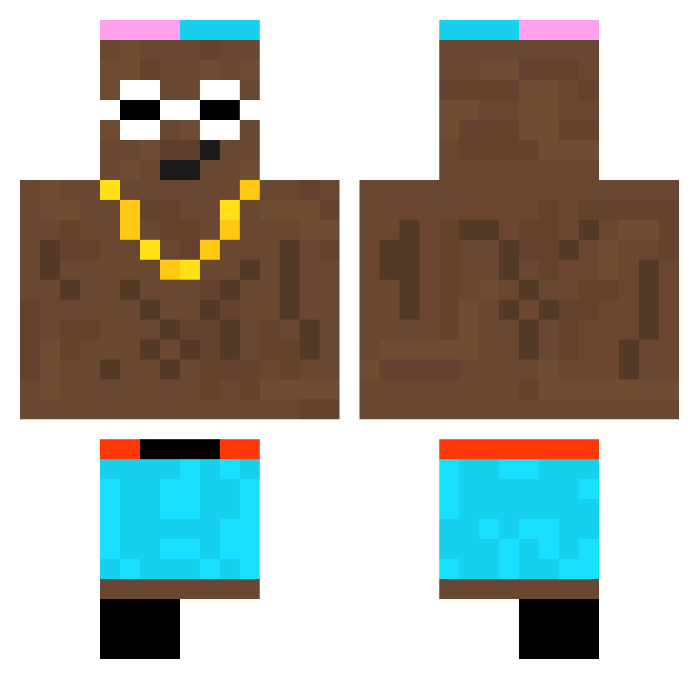dado73772004 Minecraft skin, front and back view