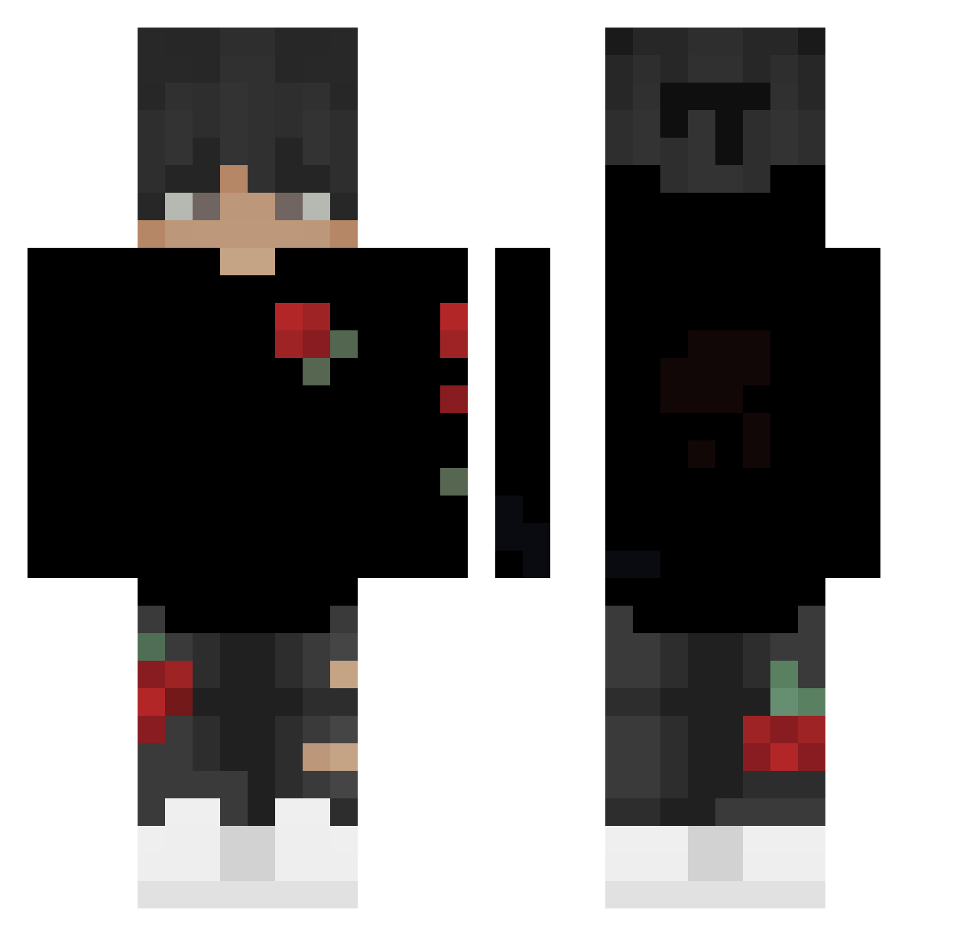 Ramzy_YT Minecraft skin, front and back view