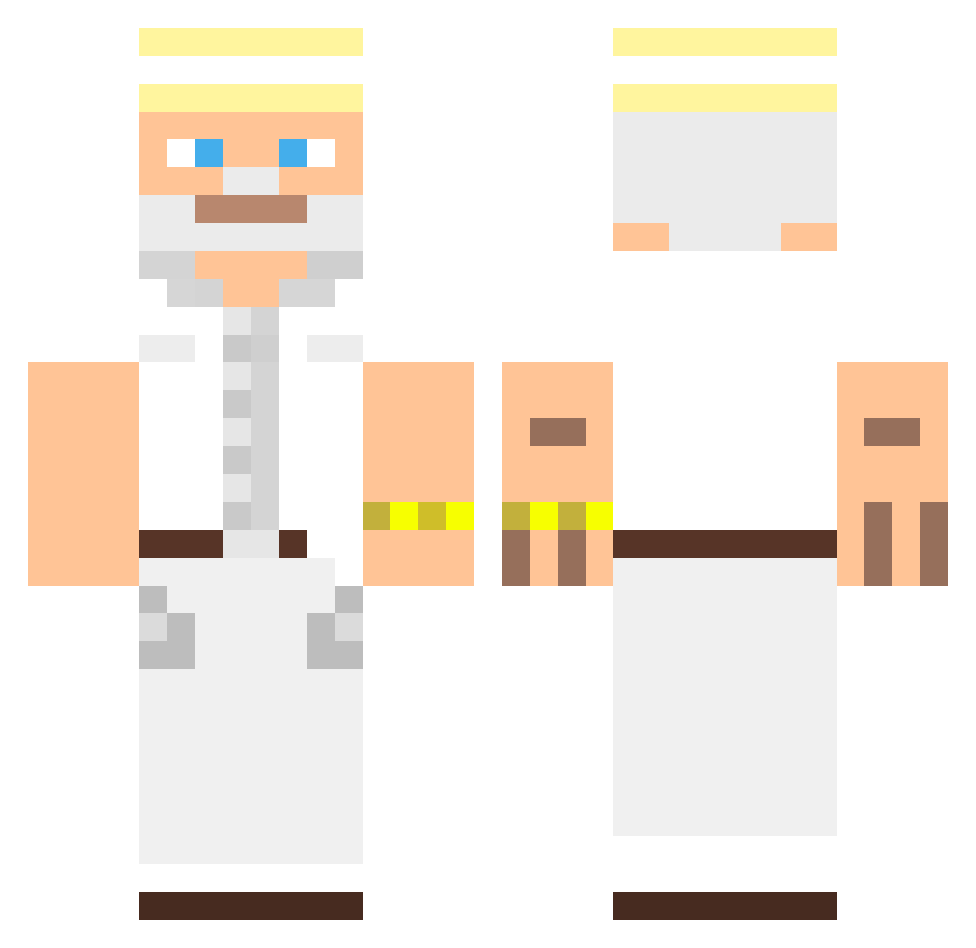 Skym_off Minecraft skin, front and back view
