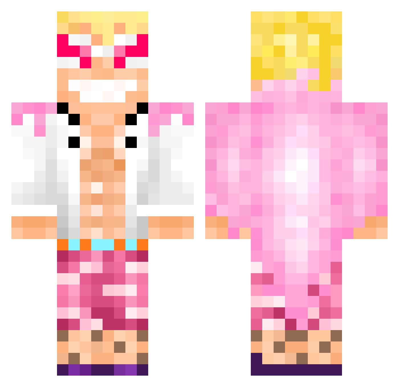 z1s06 Minecraft skin, front and back view