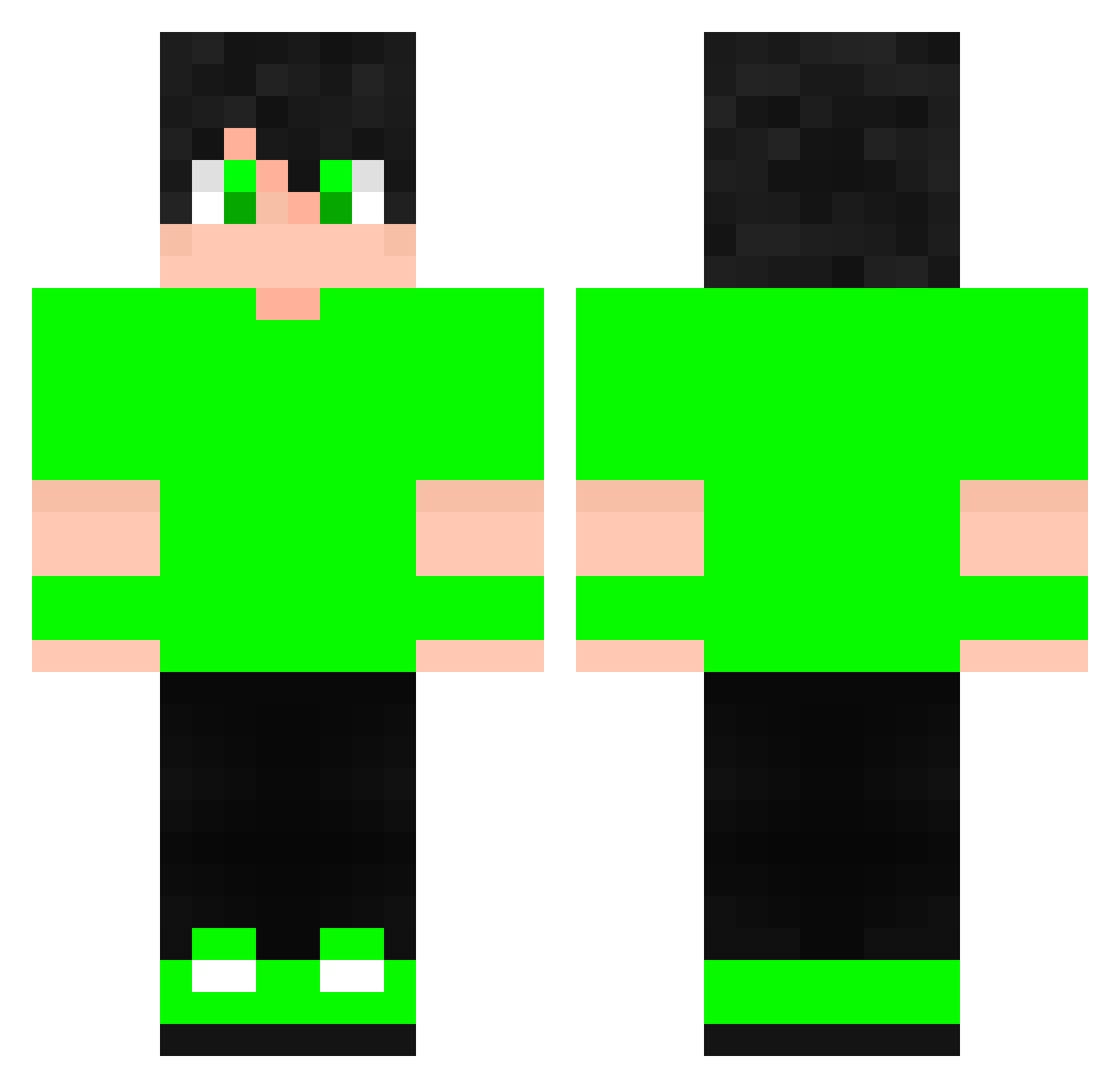 TankeiG0D Minecraft skin, front and back view