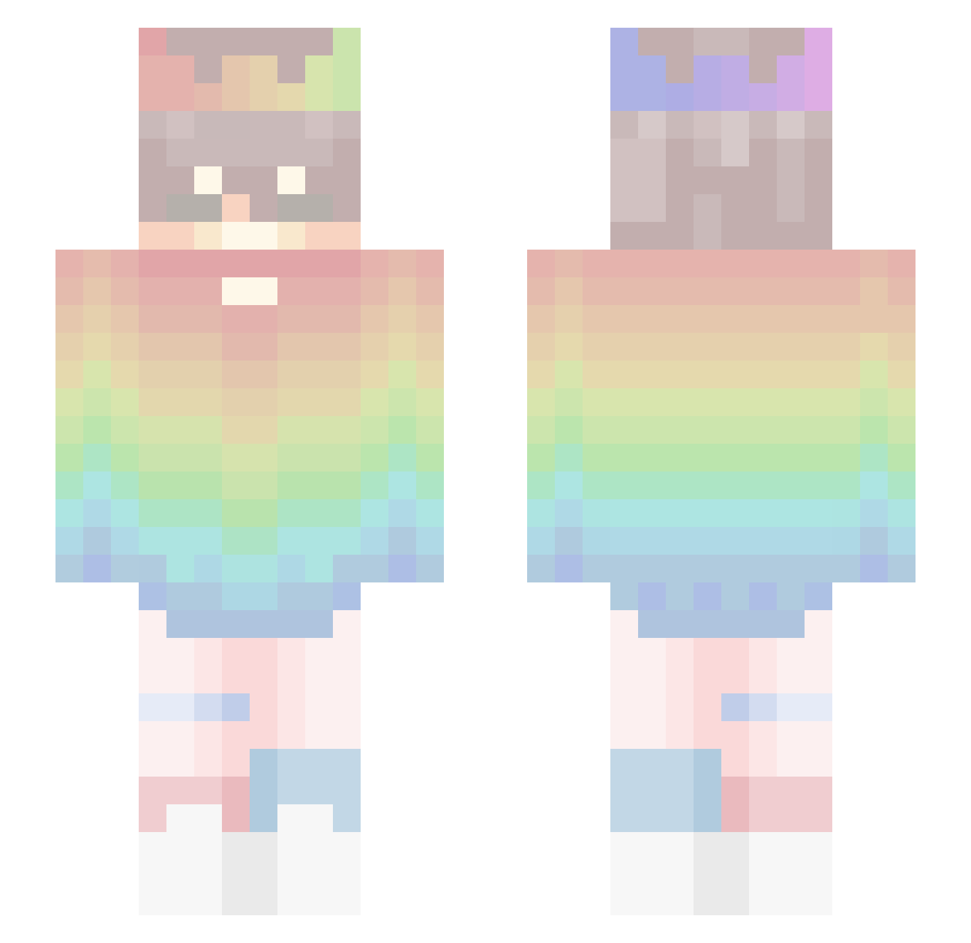 CobertorQuentin Minecraft skin, front and back view