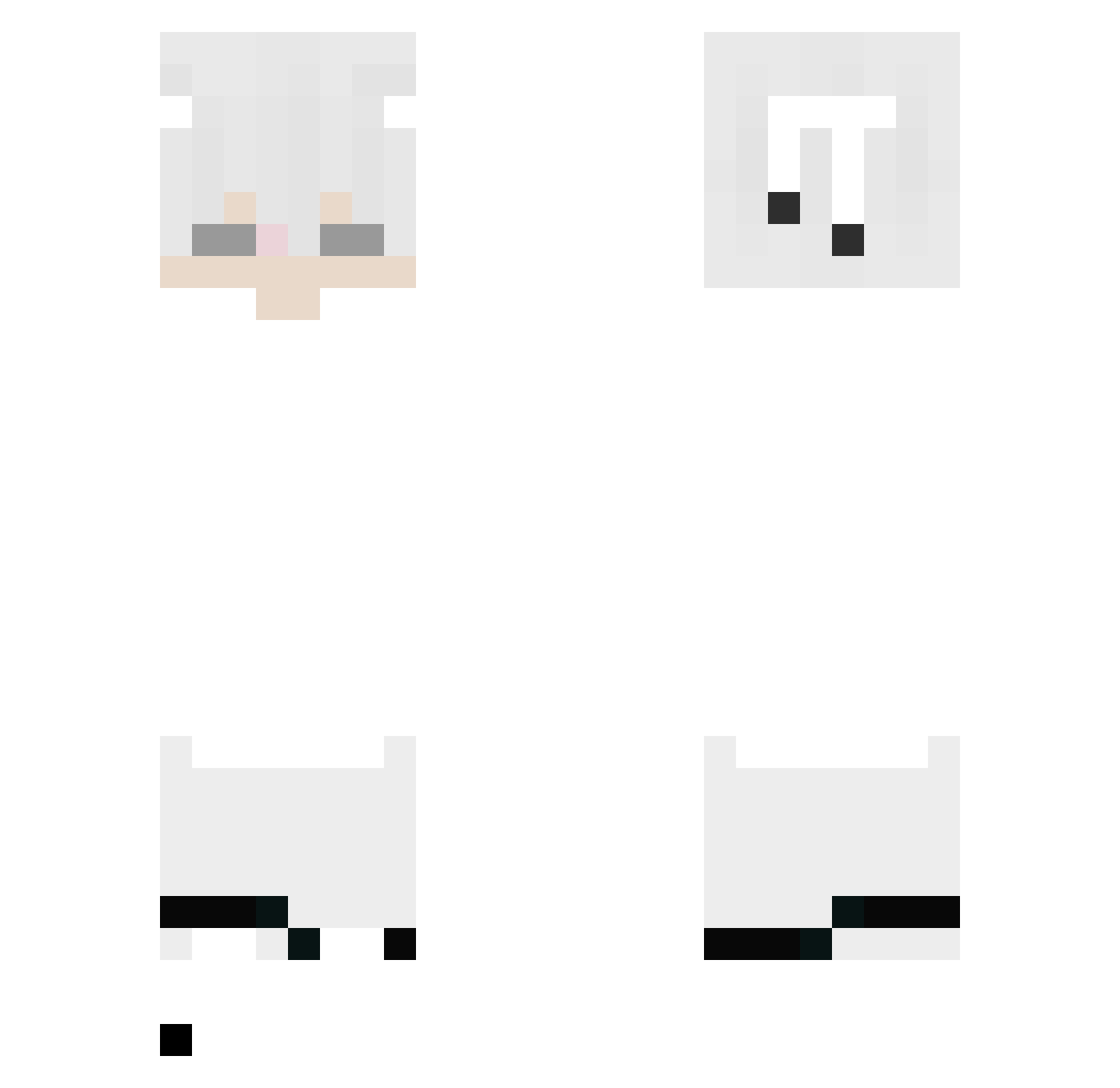 VaLosiii Minecraft skin, front and back view