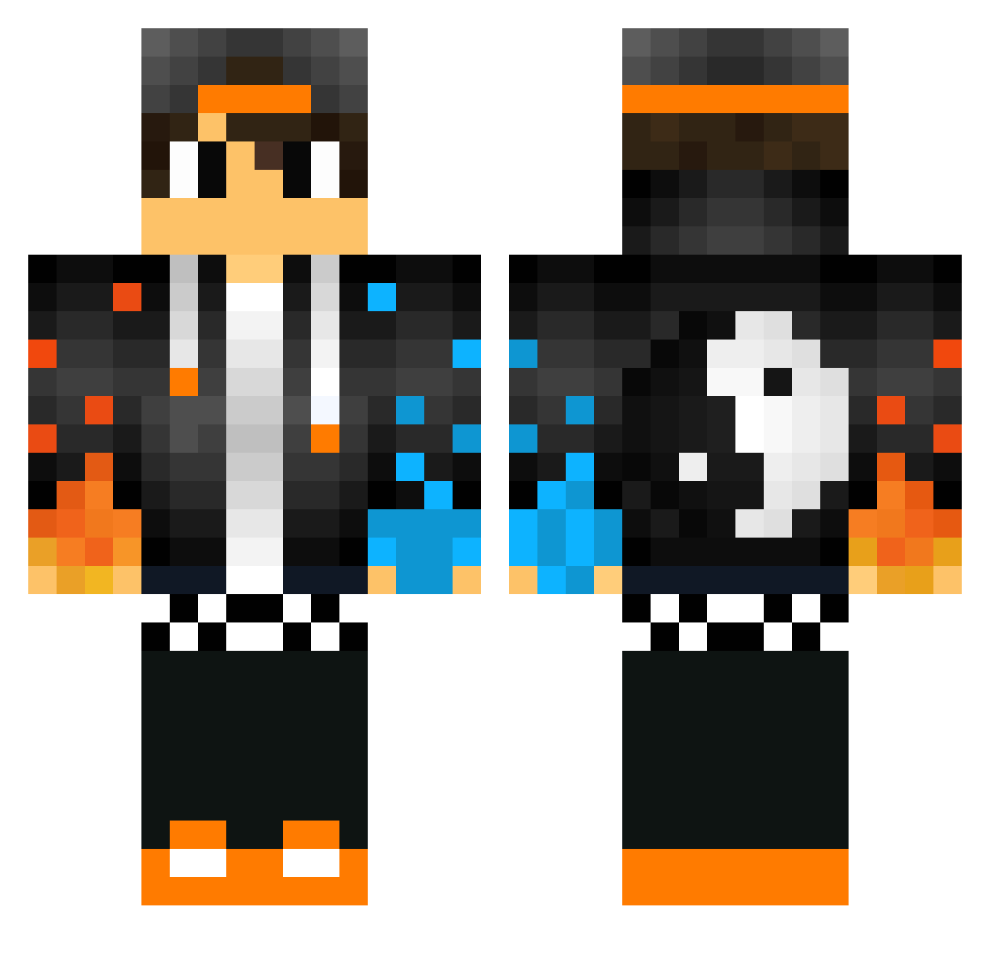 ToninhoodeJesus Minecraft skin, front and back view
