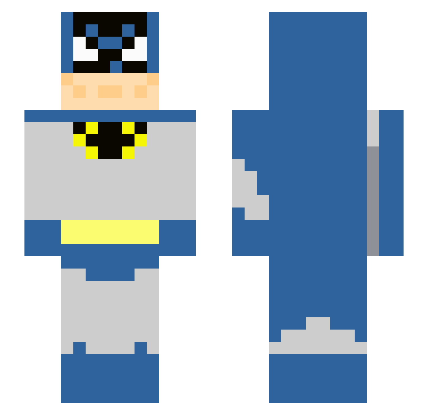 Tina_Bears Minecraft skin, front and back view