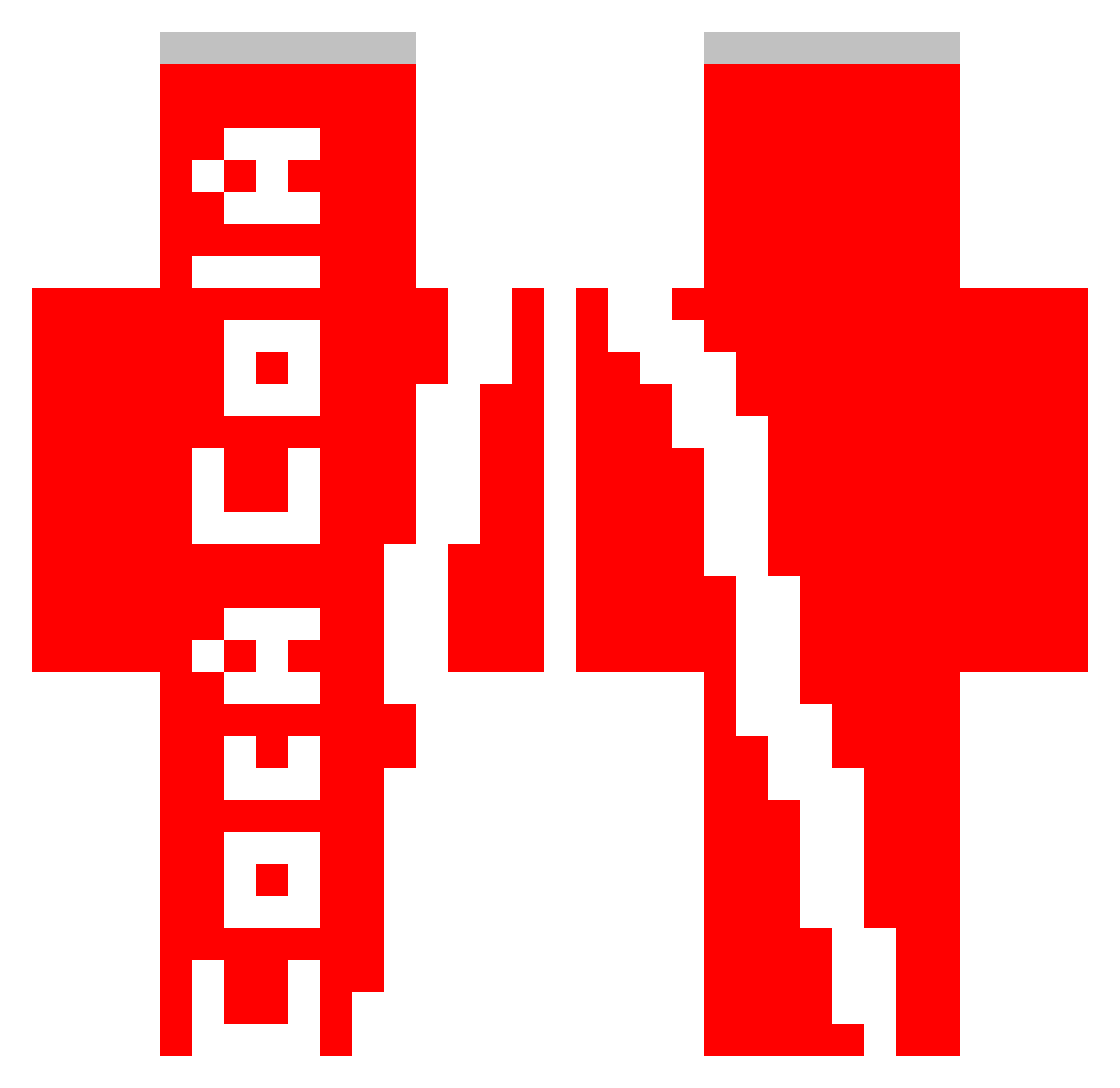 brodyi Minecraft skin, front and back view