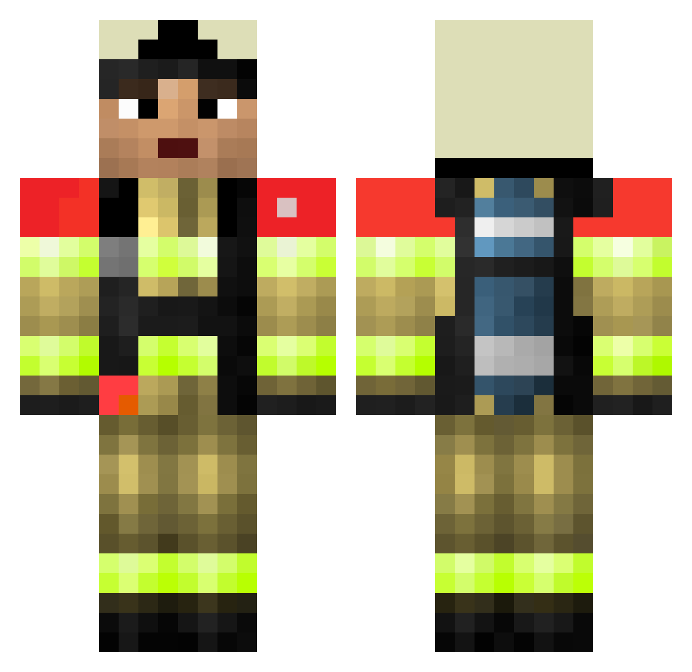 olsicj Minecraft skin, front and back view