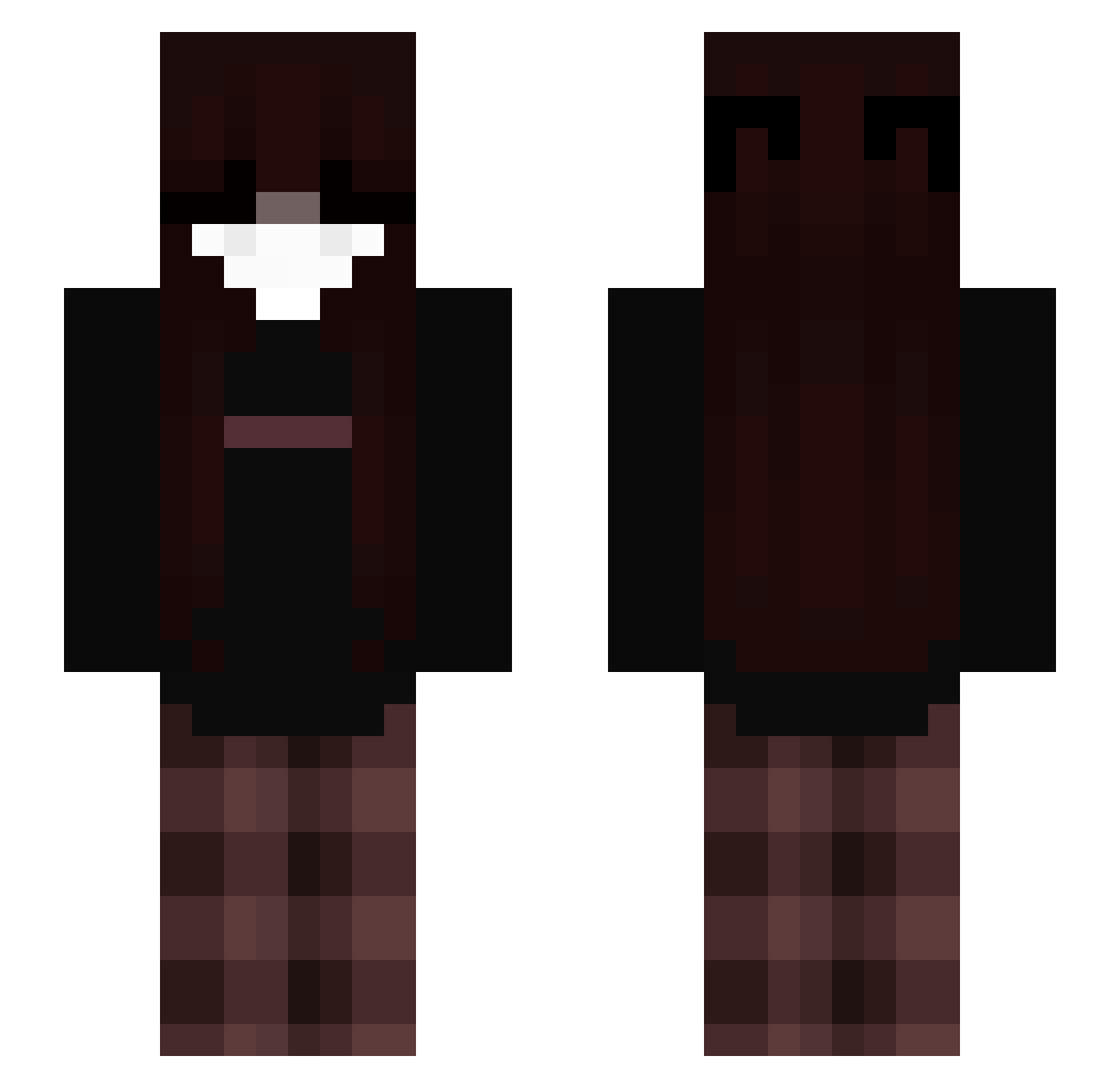 Mozambiquiere Minecraft skin, front and back view