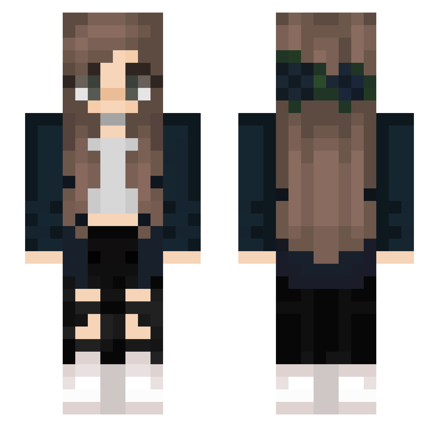 xoTenshixo Minecraft skin, front and back view