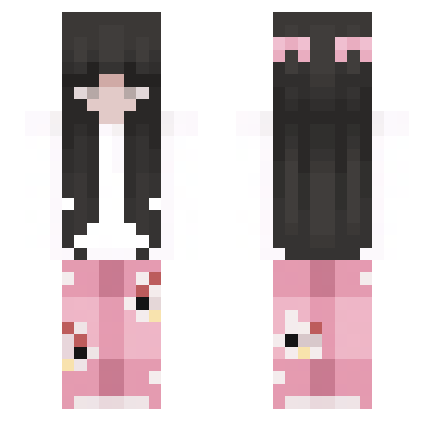 TexanTrout Minecraft skin, front and back view