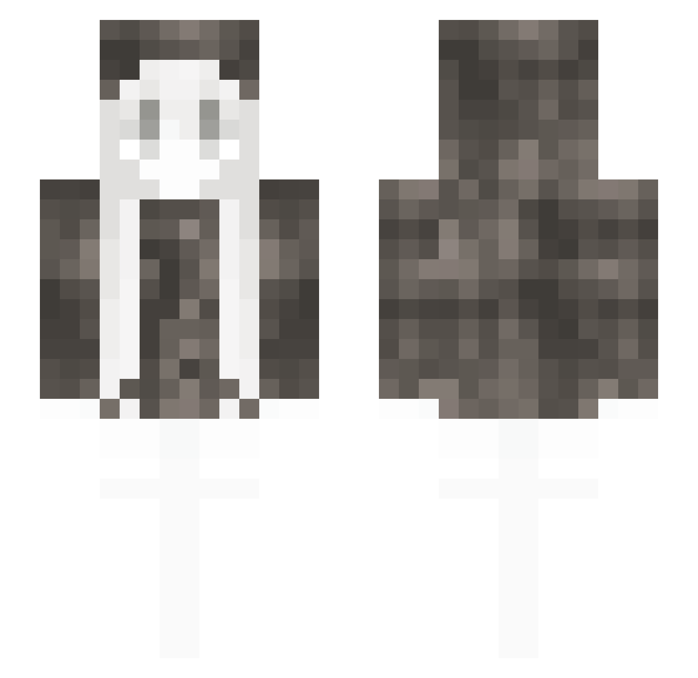 qazw088 Minecraft skin, front and back view