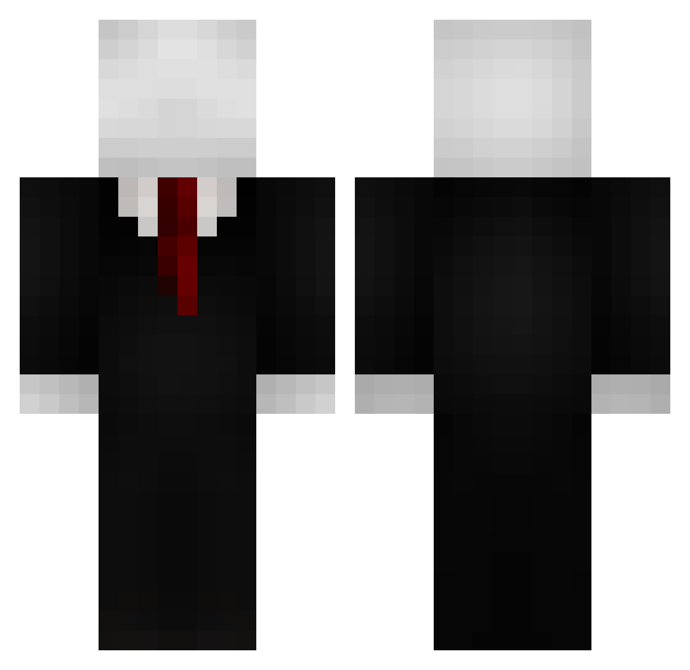 Konguoo Minecraft skin, front and back view