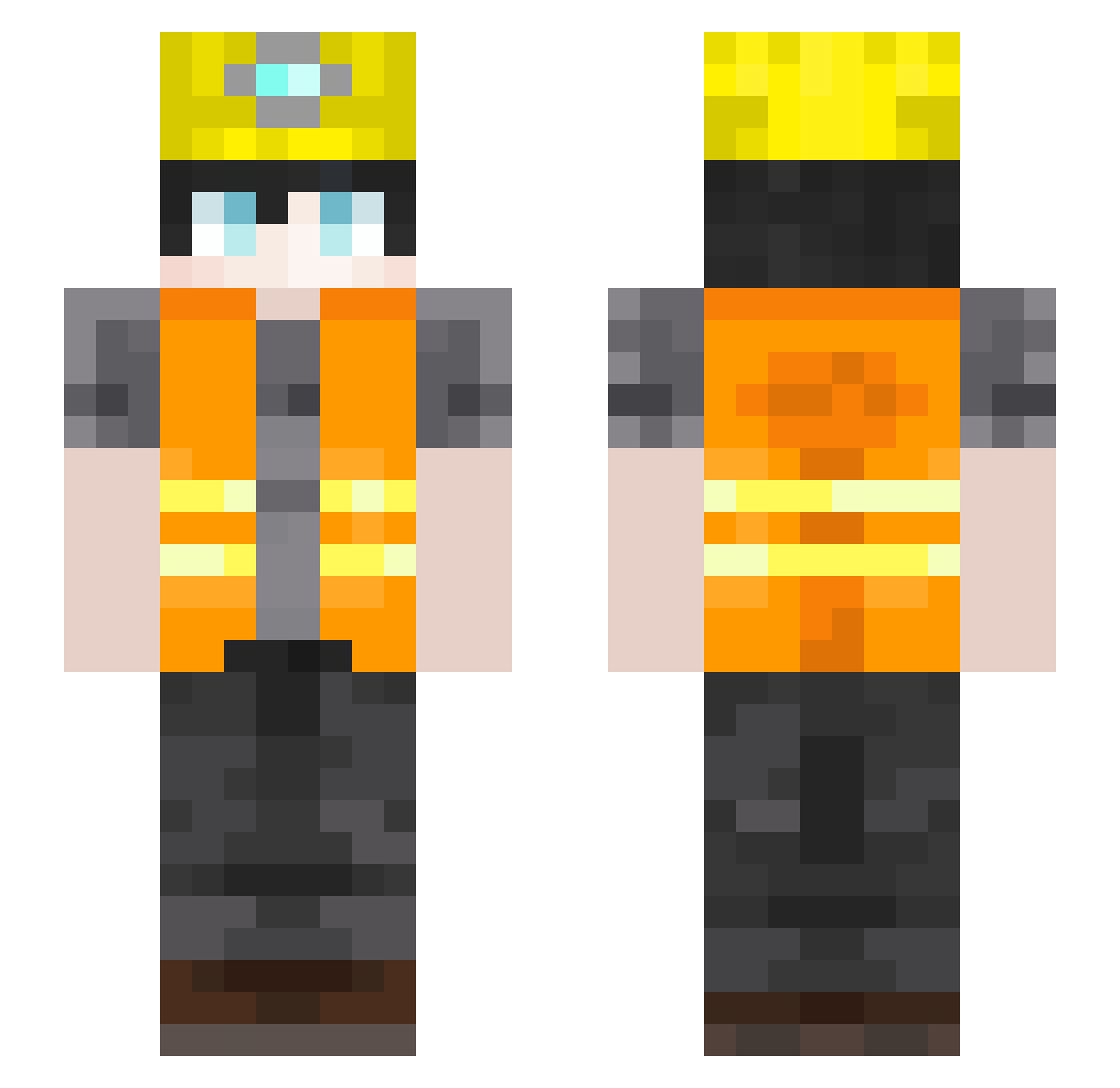 TajnyOgurasek17 Minecraft skin, front and back view