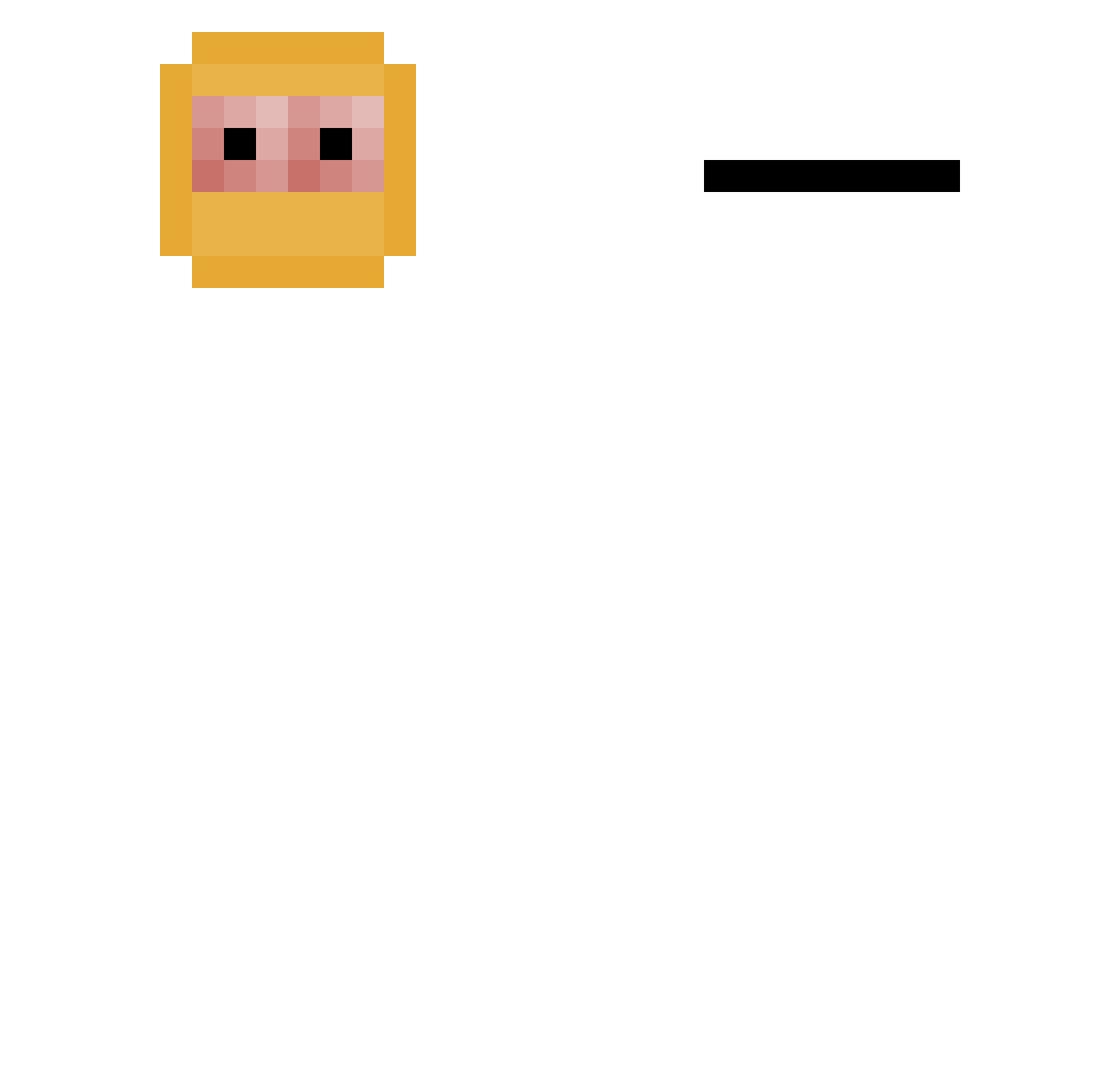 septimal Minecraft skin, front and back view