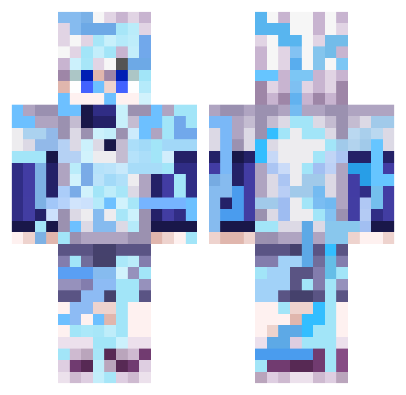 Ne0x_GAV Minecraft skin, front and back view