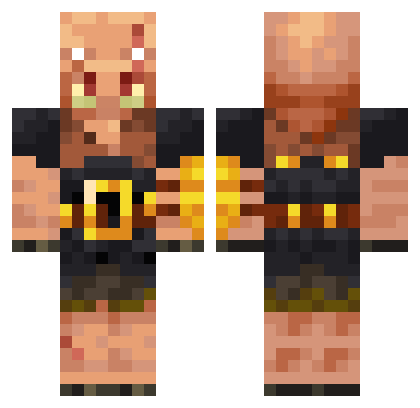 ion_desu Minecraft skin, front and back view