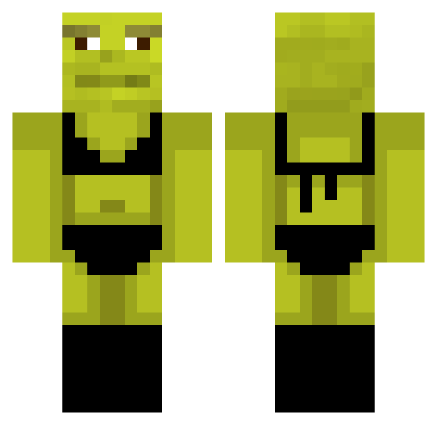 popysk_ezka Minecraft skin, front and back view