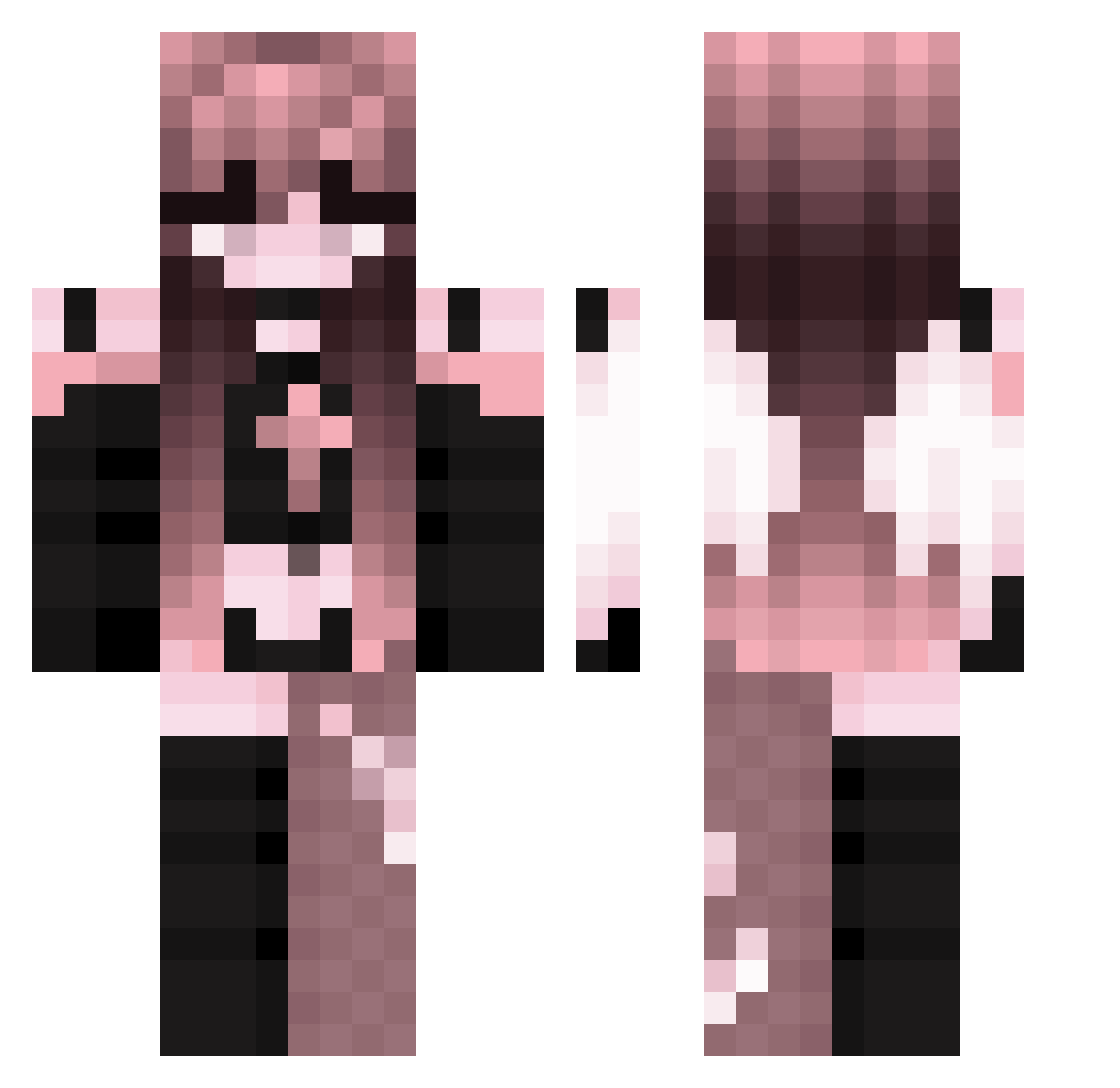 Dongrichan Minecraft skin, front and back view