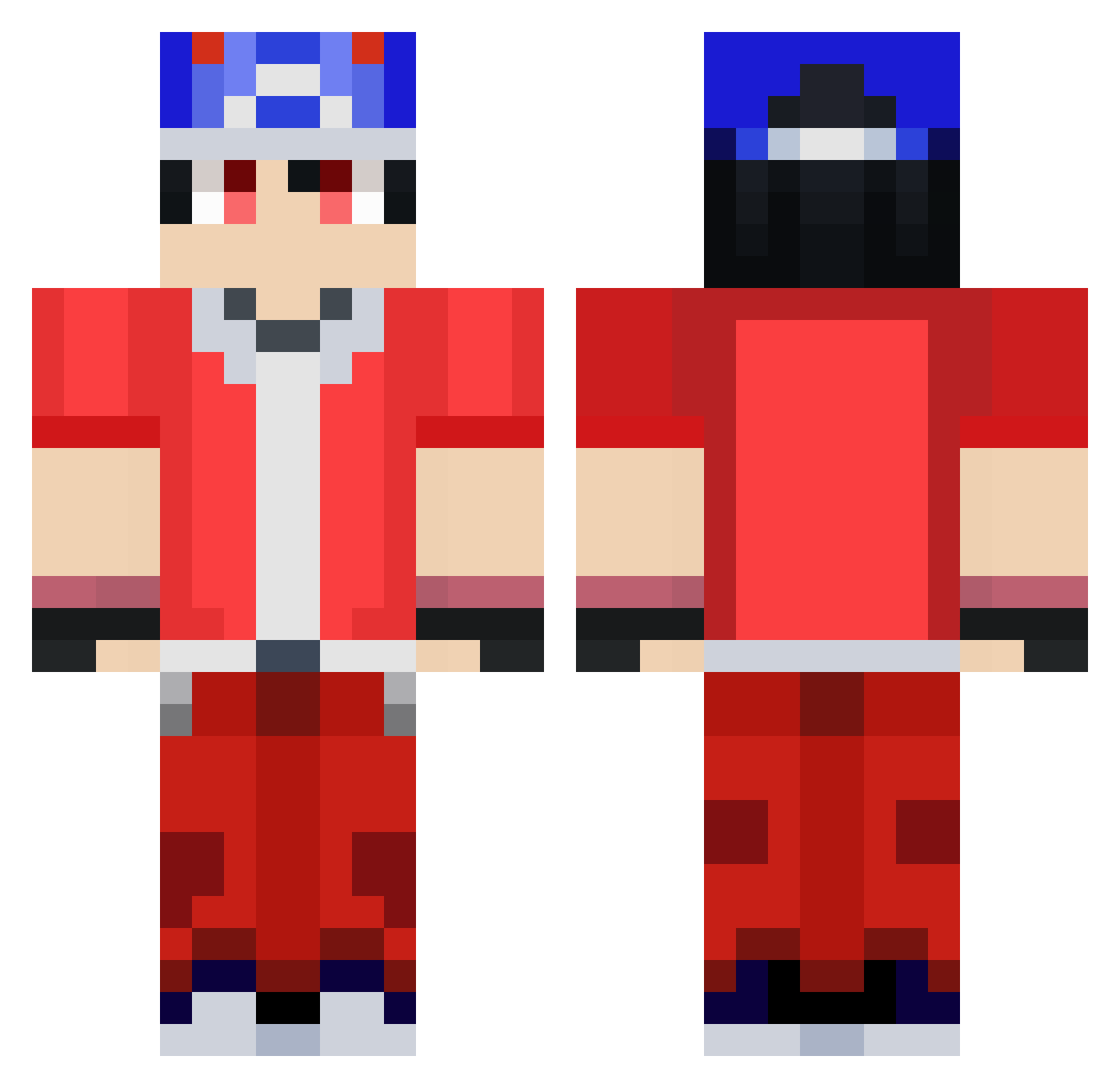 _NBI Minecraft skin, front and back view