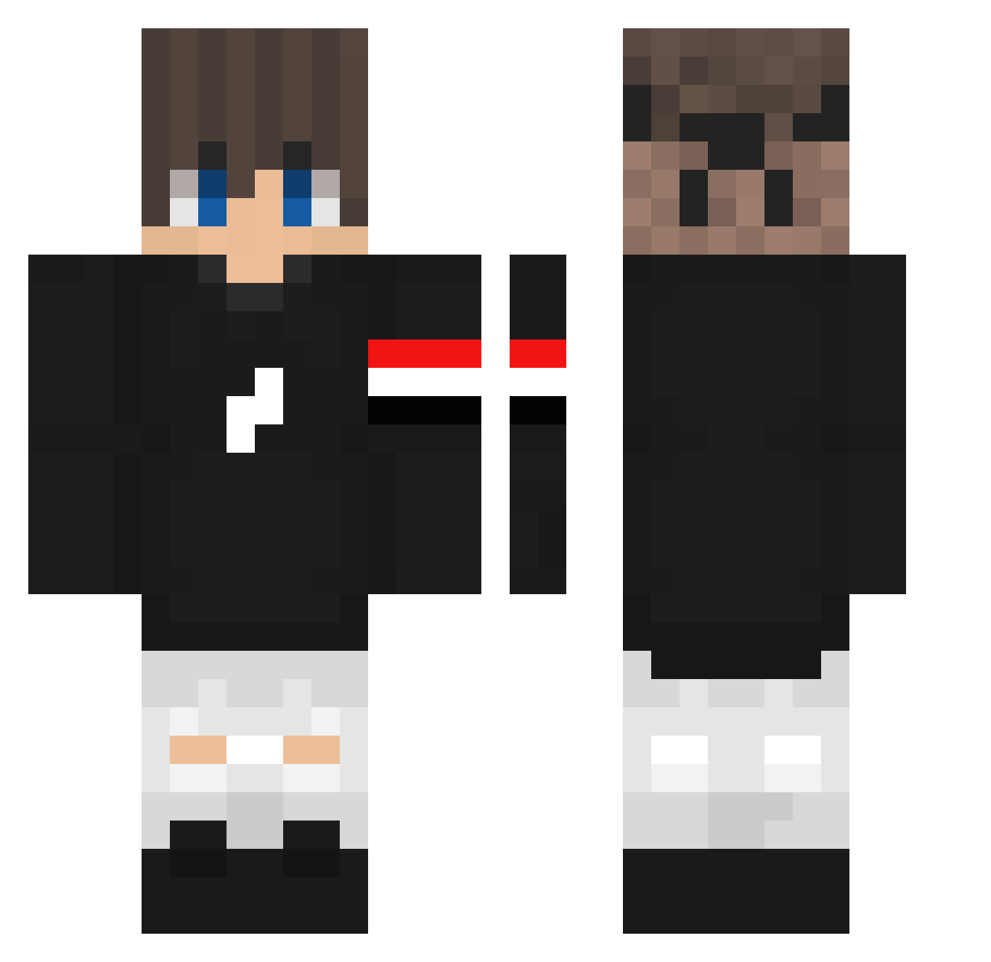 SuperNitro_ Minecraft skin, front and back view