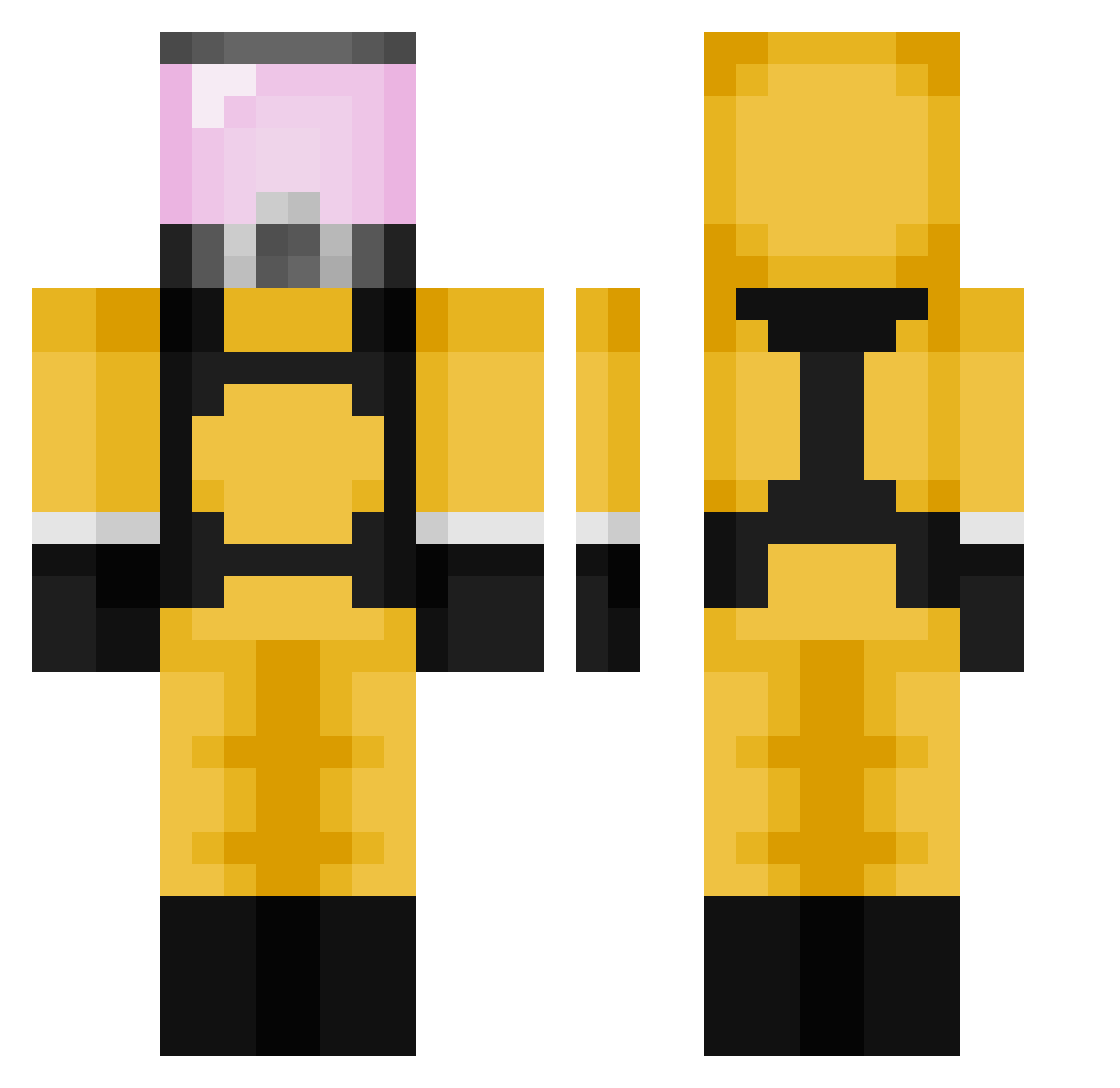 C_los09 Minecraft skin, front and back view