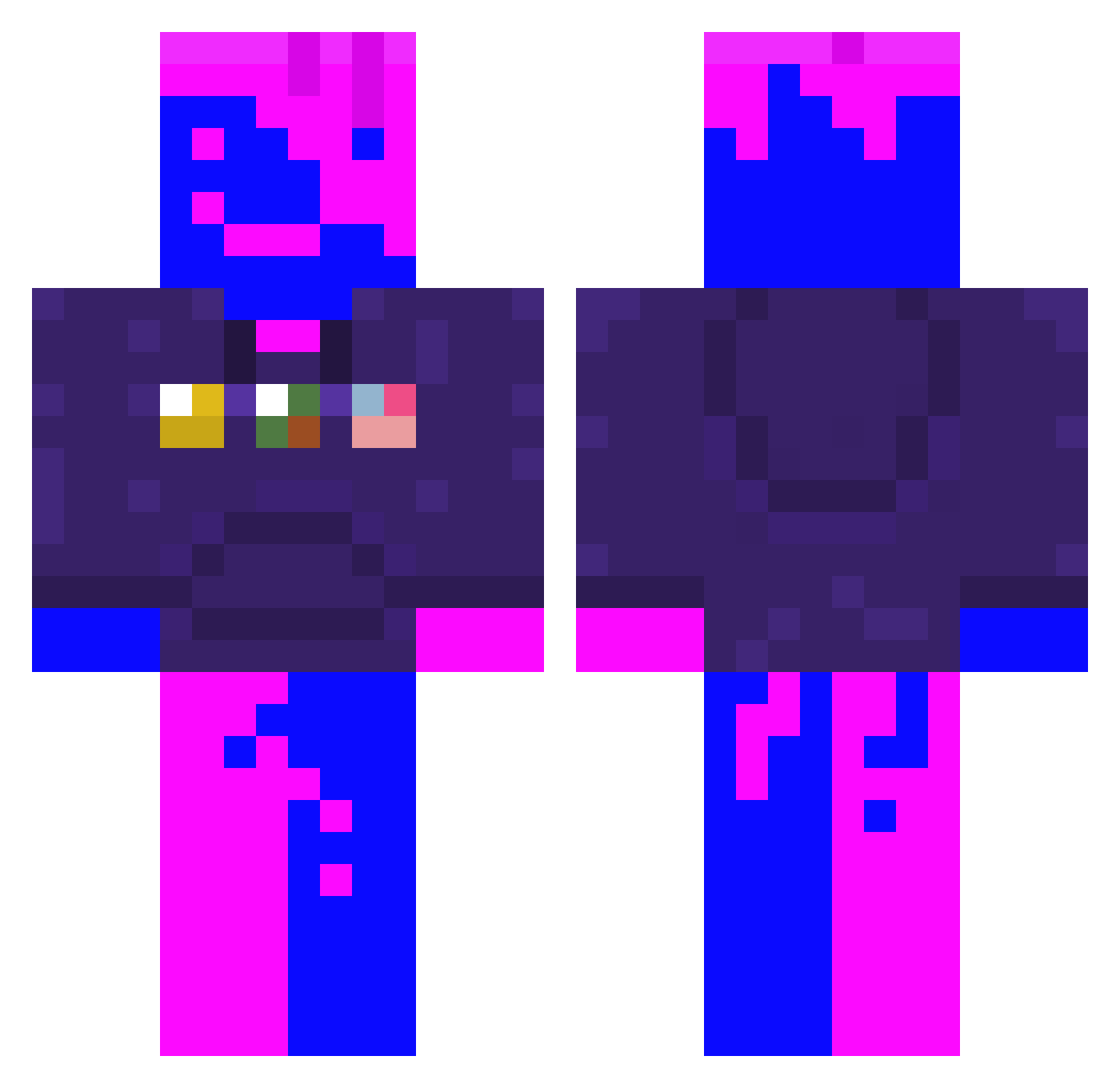 t1nyt0m Minecraft skin, front and back view