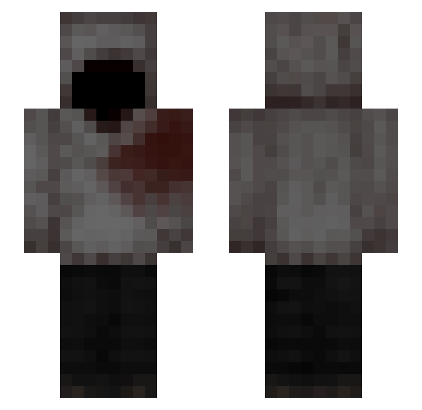 JeroRami_ Minecraft skin, front and back view