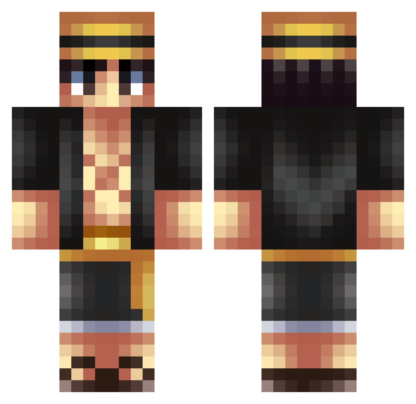 raulinnnnnn Minecraft skin, front and back view