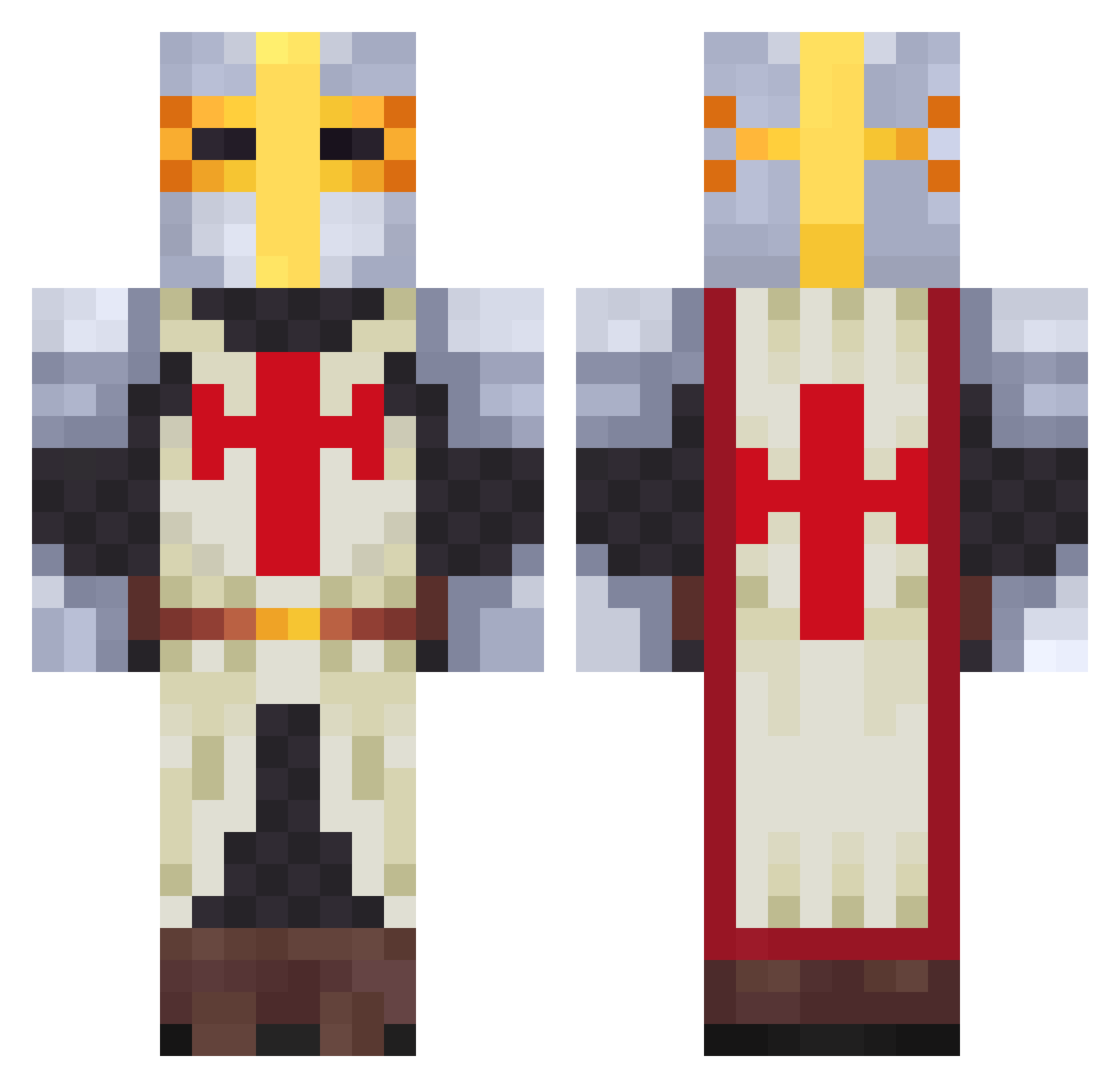royle111 Minecraft skin, front and back view