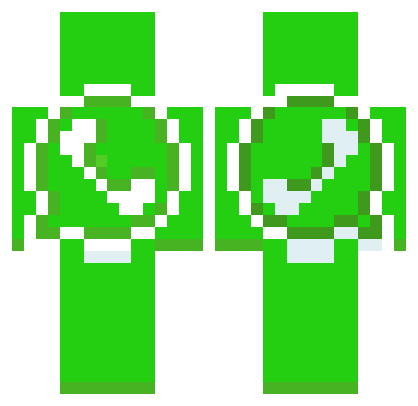 RobertoWH Minecraft skin, front and back view