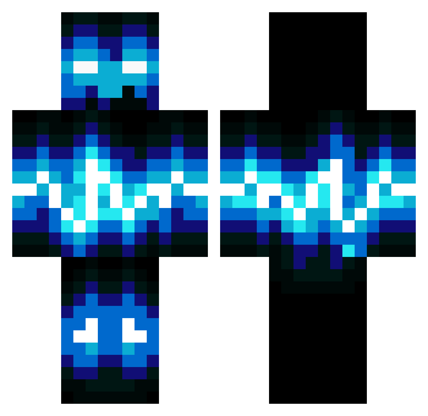 Joagaymer777 Minecraft skin, front and back view