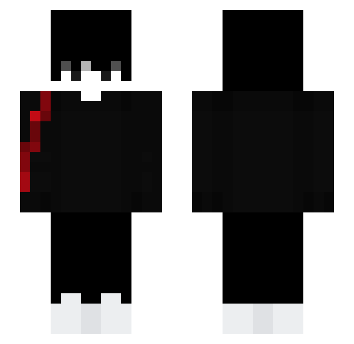 Review0919 Minecraft skin, front and back view