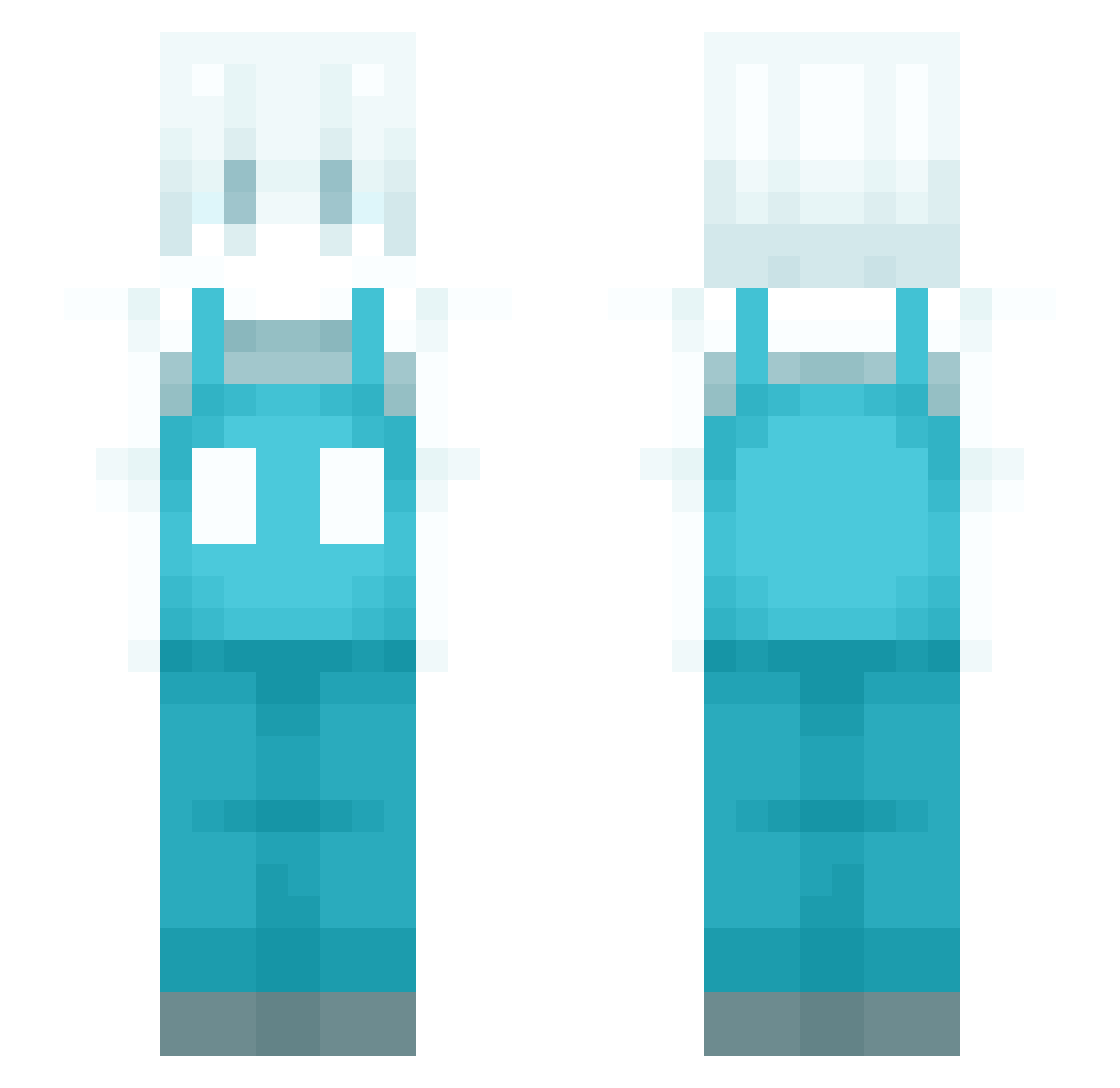 M_OL Minecraft skin, front and back view