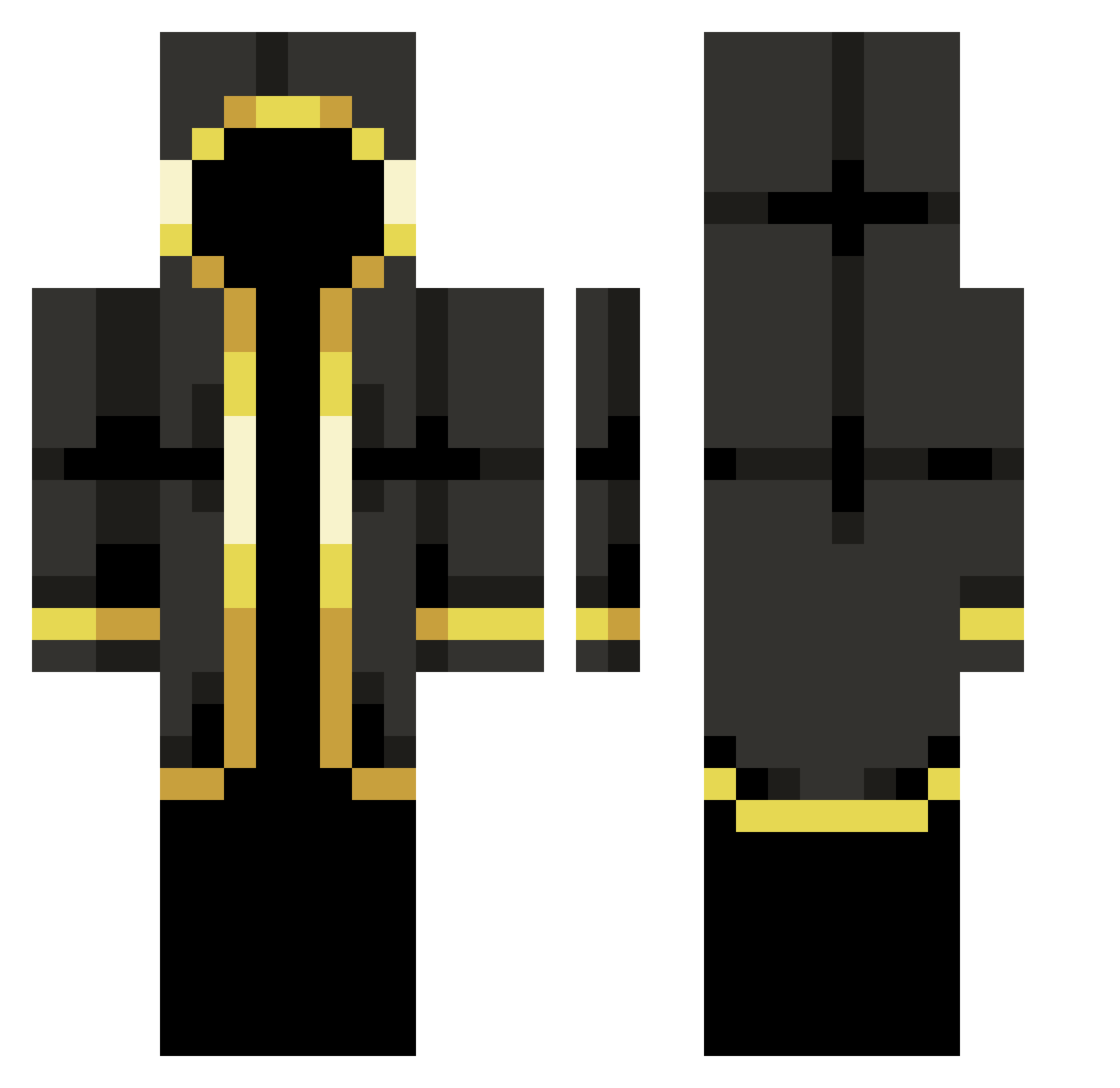 Dodde_99 Minecraft skin, front and back view