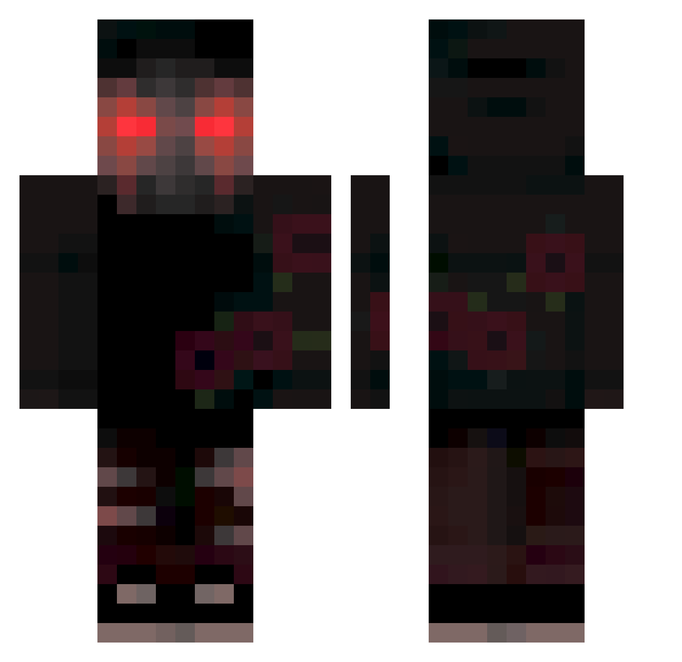 HannesPro Minecraft skin, front and back view