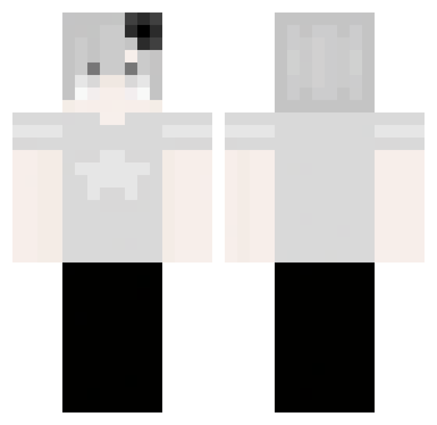 spellingbadly Minecraft skin, front and back view