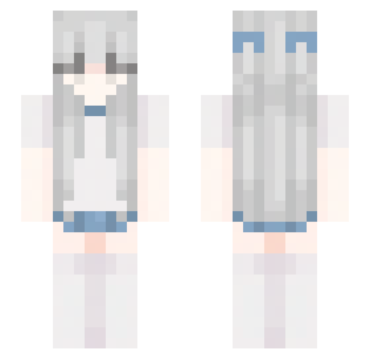 zyrex_bl Minecraft skin, front and back view