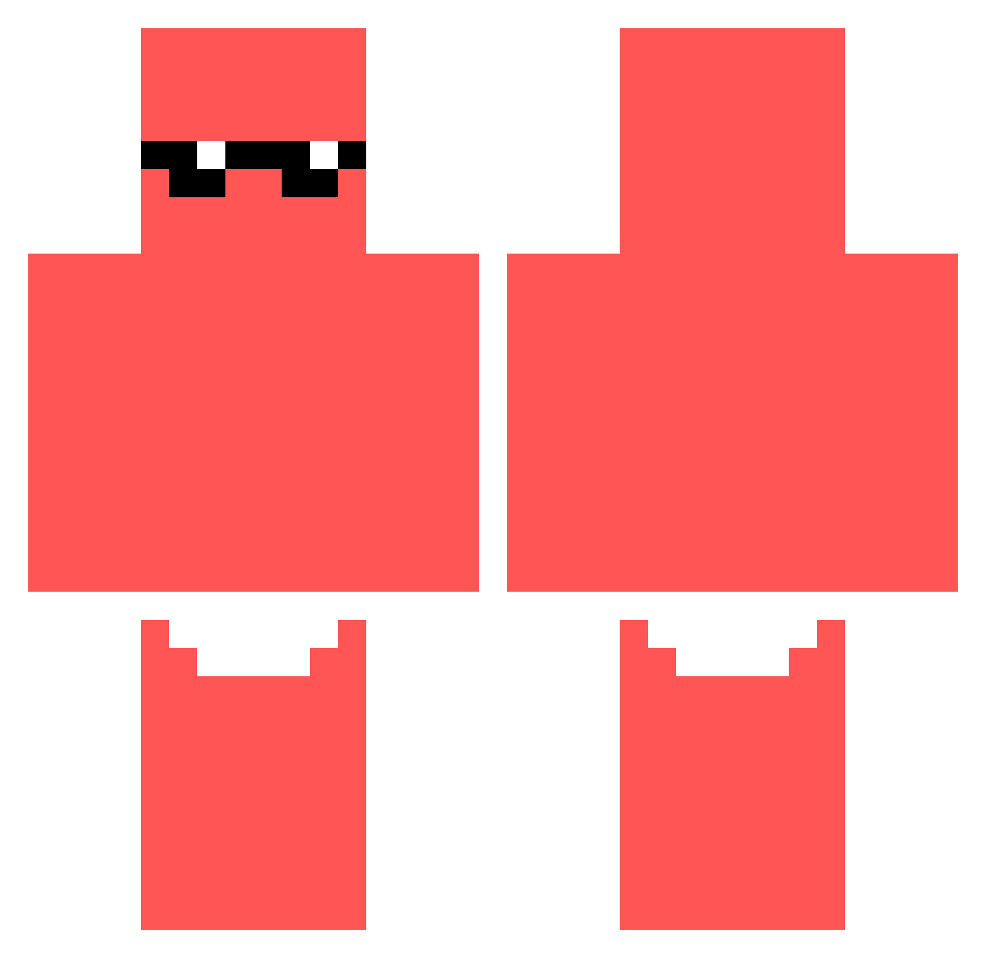 Liguy24 Minecraft skin, front and back view