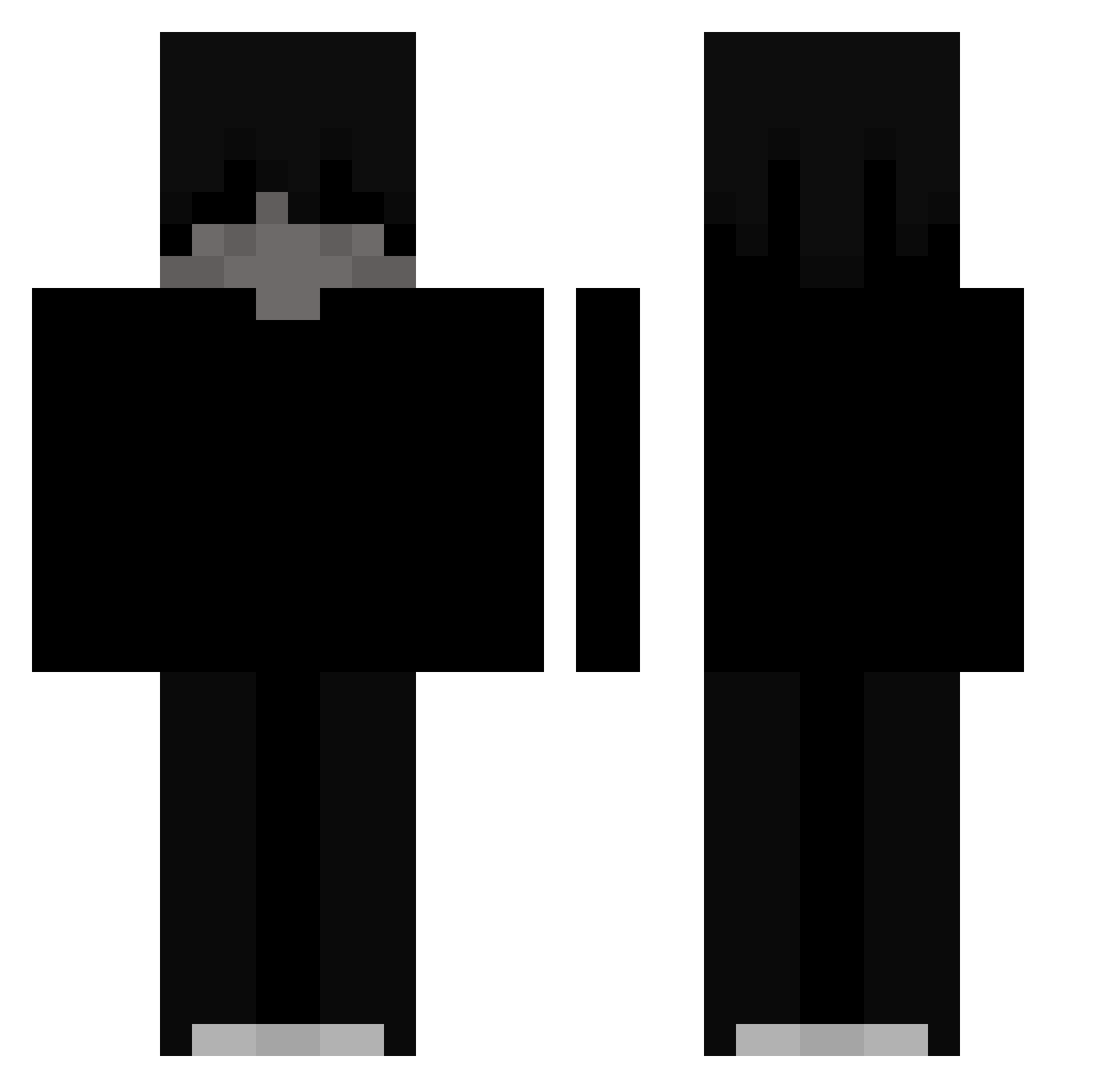 Snikas2207 Minecraft skin, front and back view