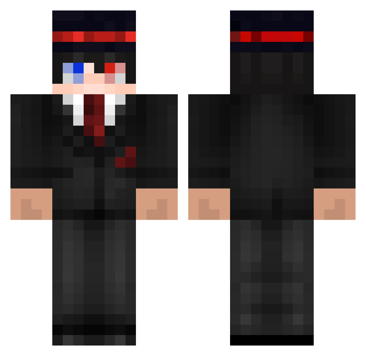 Parc_Nublado Minecraft skin, front and back view