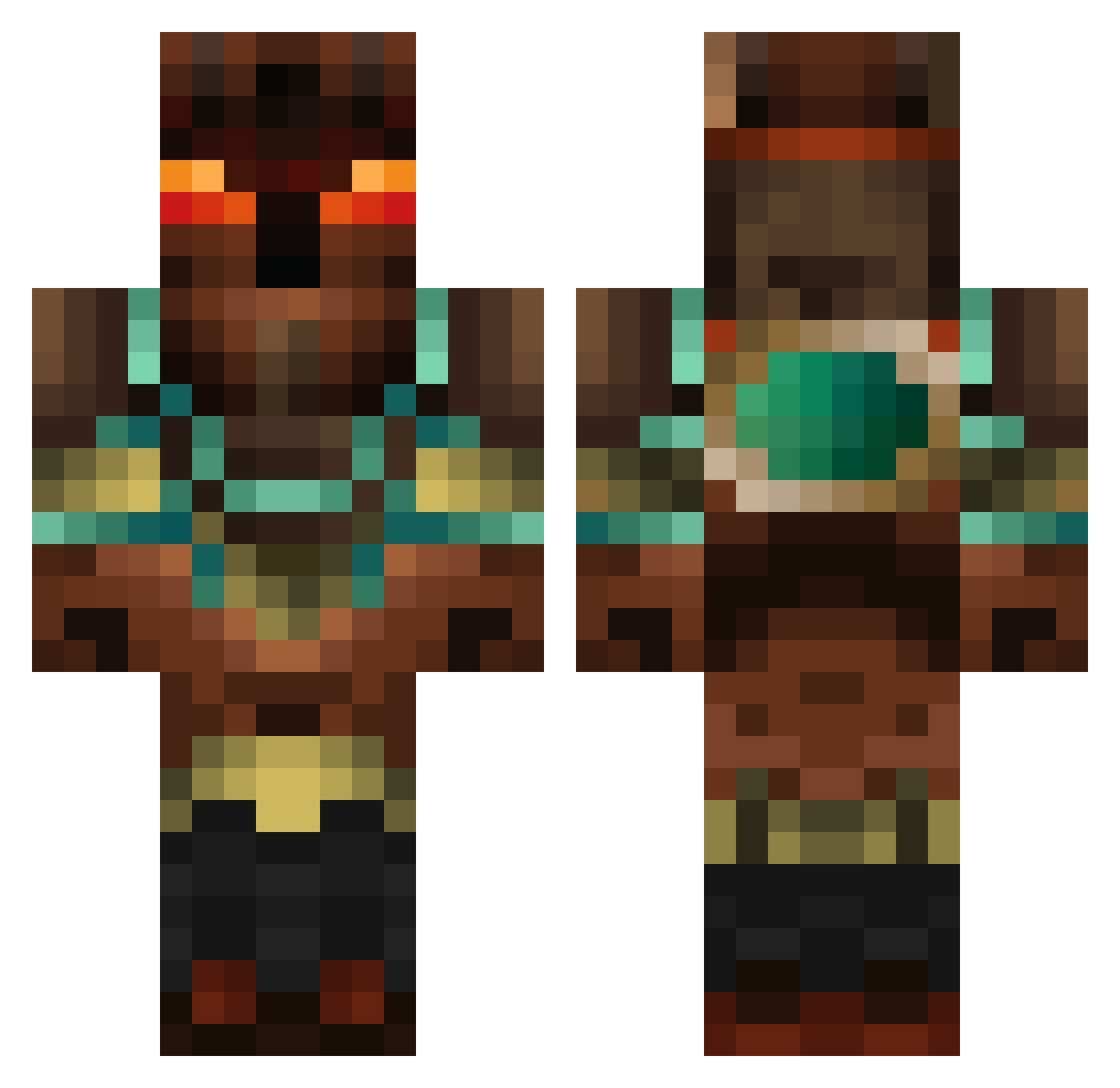 tymn6z2h Minecraft skin, front and back view