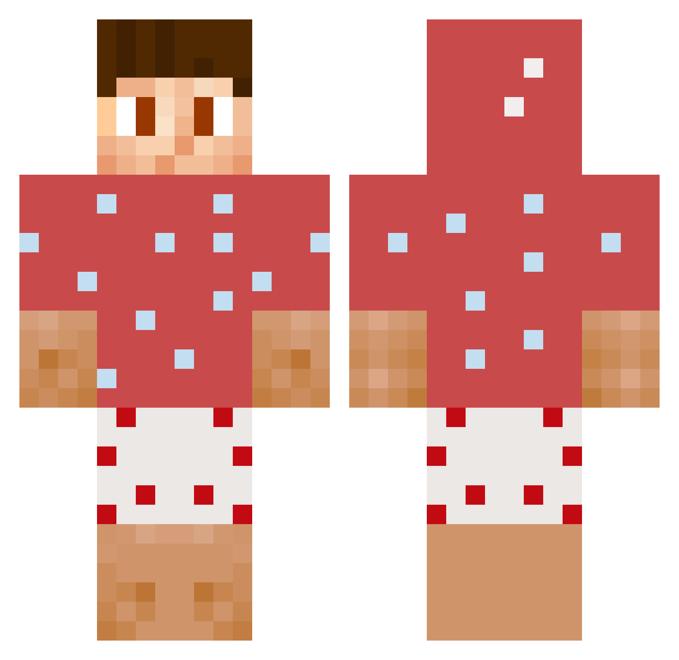 Malina_888 Minecraft skin, front and back view