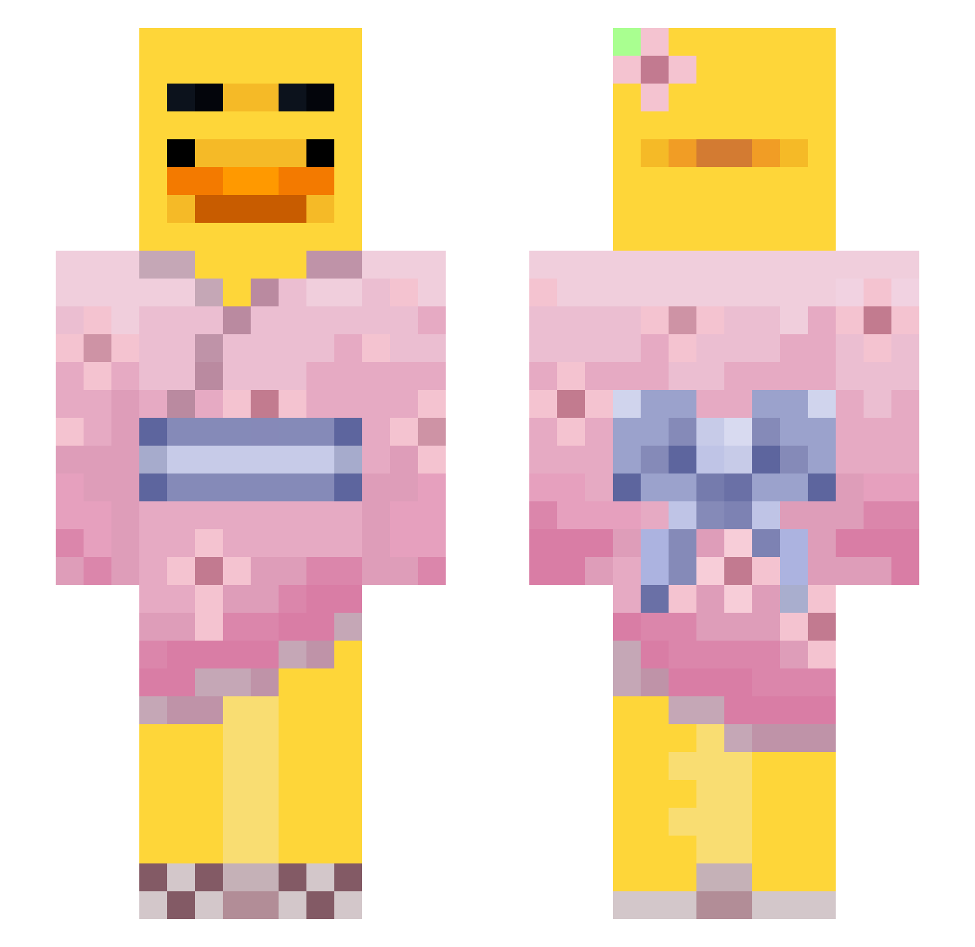 jjangju23 Minecraft skin, front and back view