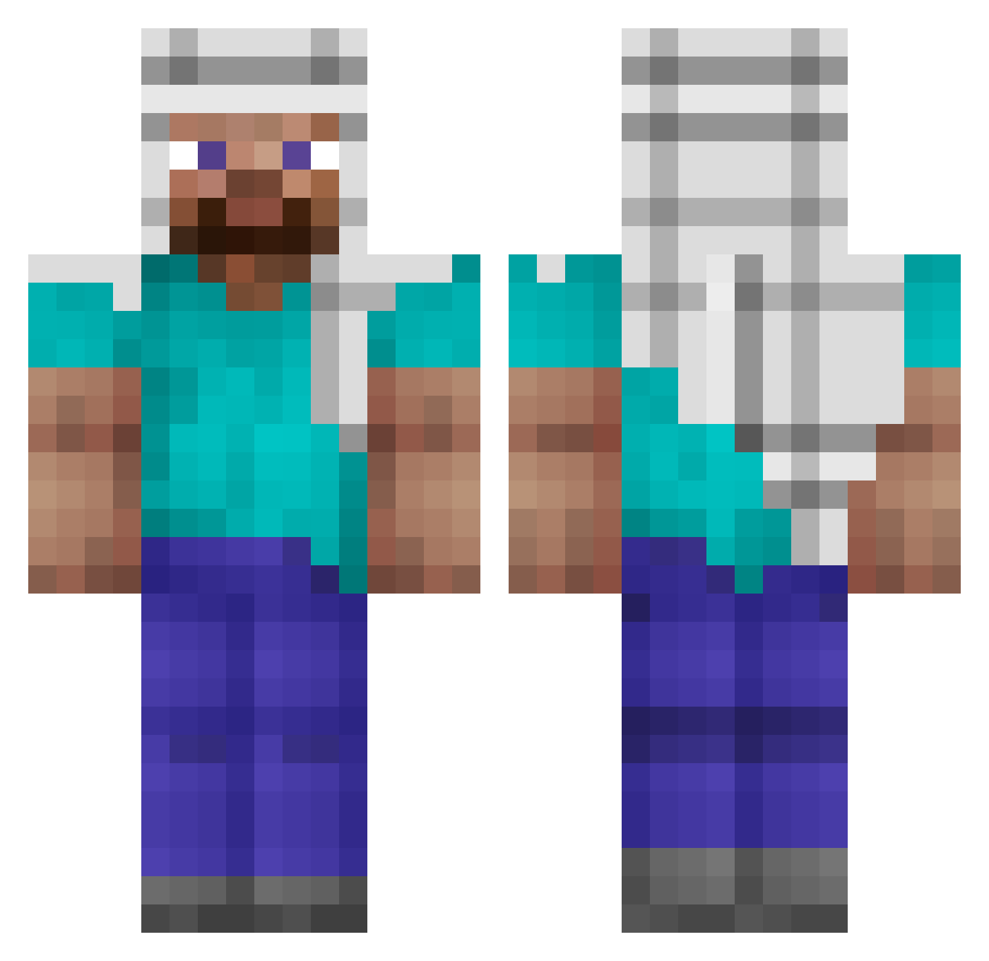 Ordo0223 Minecraft skin, front and back view