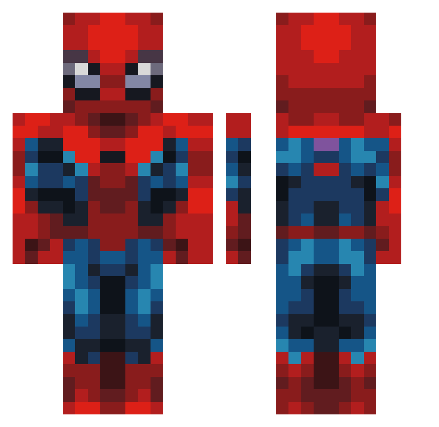 Tagliafo Minecraft skin, front and back view